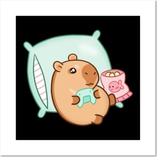 Gamer capybara! Posters and Art